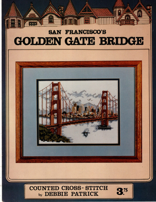 Debbie Patrick San Francisco's Golden Gate Bridge counted cross stitch leaflet Debbie Patrick San Francisco's Golden Gate Bridge counted cross stitch leaflet