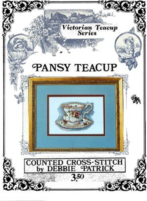 Debbie Patrick PANSY TEACUP Victorian Teacup Series