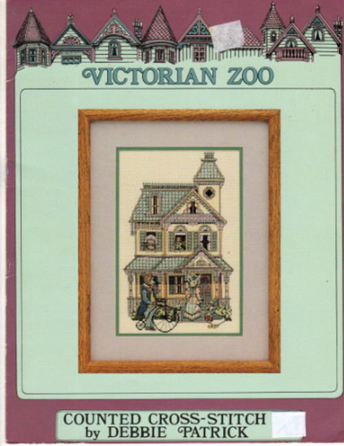 Debbie Patrick Victorian Zoo, San Francisco, California counted cross stitch leaflet