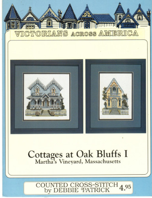 Debbie Patrick Victorians Across America Cottages at Oak Bluffs I Martha's Vineyard Massachusetts counted cross stitch leaflet