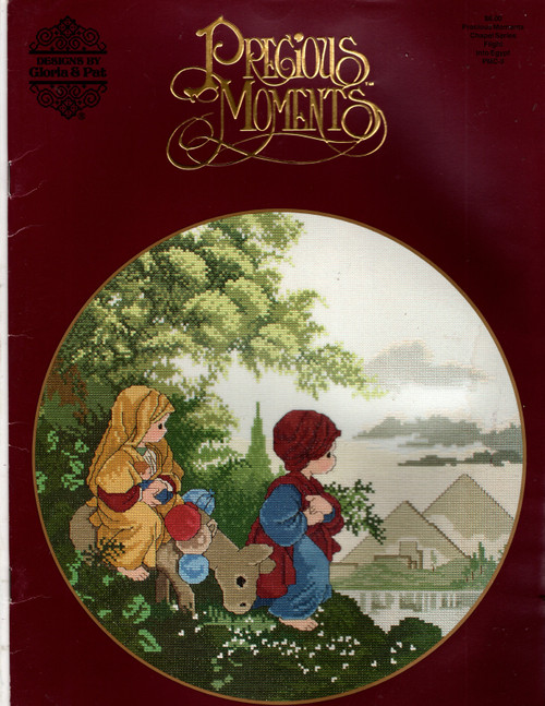 Designs by Gloria & Pat Precious Moments Chapel Series Flight into Egypt Counted Cross Stitch Pattern leaflet Designs by Gloria & Pat Precious Moments Chapel Series Flight into Egypt Counted Cross Stitch Pattern leaflet