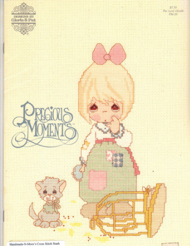 Designs by Gloria & Pat Precious Moments The Lord Giveth PM20 Counted Cross Stitch Pattern booklet. He Is Lord, Once Upon a Holy Night, Fill Your Happy Home with Love, Blest Be the Tie that Binds, My Love Will Never Let You Go, The Lord Giveth and the Lord Taketh Away, God Will Take Care of You, Hang in There, Thank You for Coming to My Aid, No Tears Past the Gate, Tell Me the Story of Jesus