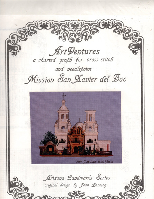 Art Ventures Mission San Xavier del Bac Arizona Landmark Series counted cross stitch pattern chartpack. Jean Lanning Art Ventures Mission San Xavier del Bac Arizona Landmark Series counted cross stitch pattern chartpack. Jean Lanning