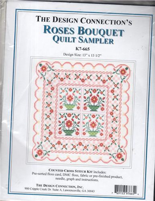 The Design Connection ROSES BOUQUET QUILT SAMPLER Kit