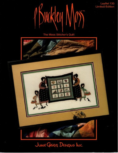P Buckley Moss The Moss Stitcher's Quilt Limited Edition Leaflet 130 counted cross stitch leaflet