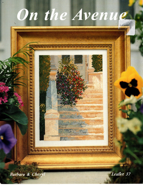 Barbara & Cheryl On the Avenue counted cross stitch pattern leaflet