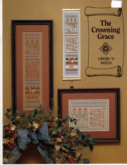 Cross 'N Patch The Crowning Grace counted Cross Stitch Pattern leaflet. Emie Bishop