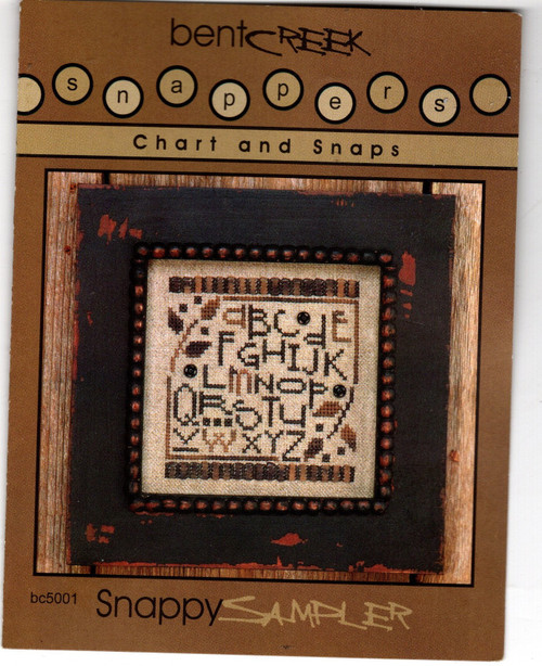 Bent Creek Snappers Snappy Sampler counted cross stitch pattern leaflet