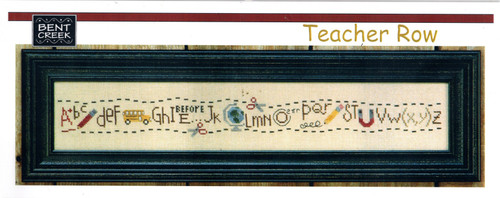 Bent Creek Teacher Row counted cross stitch pattern chartpack