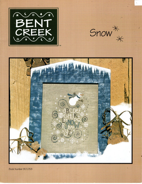 Bent Creek Snow counted cross stitch pattern leaflet Bent Creek Snow counted cross stitch pattern leaflet