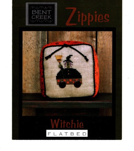 Bent Creek Zippies Witchie Flatbed counted cross stitch pattern leaflet