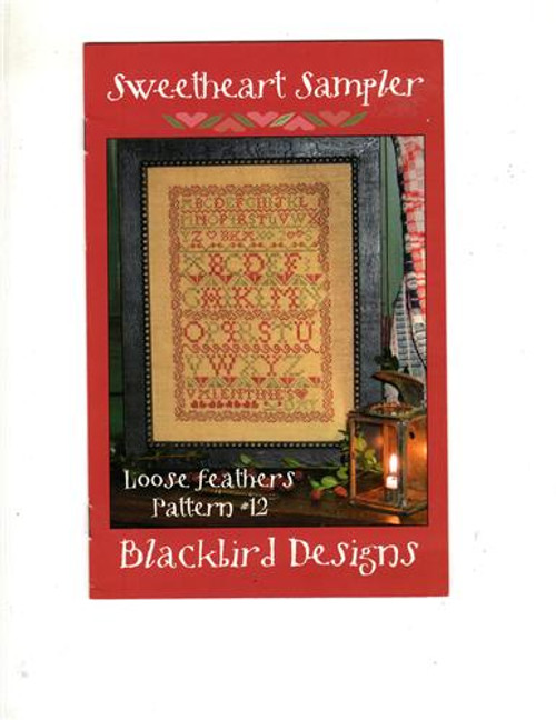 Blackbird Designs SWEETHEART SAMPLER Loose Feathers 12