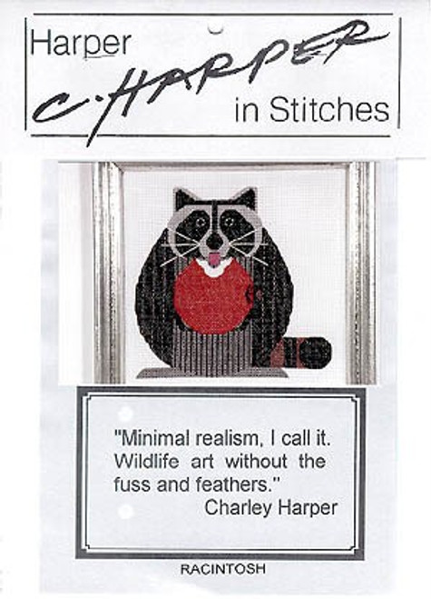 Puckerbrush Racintosh Harper in Stitches cross stitch chartpack. Charles Harper.