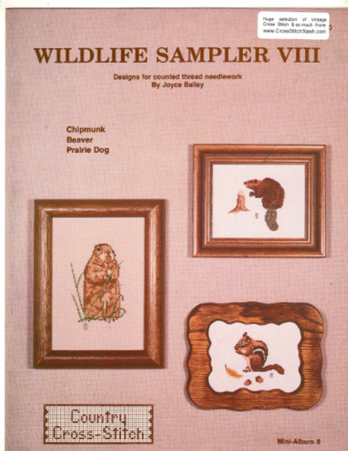 Country Cross Stitch WILDLIFE SAMPLER VIII