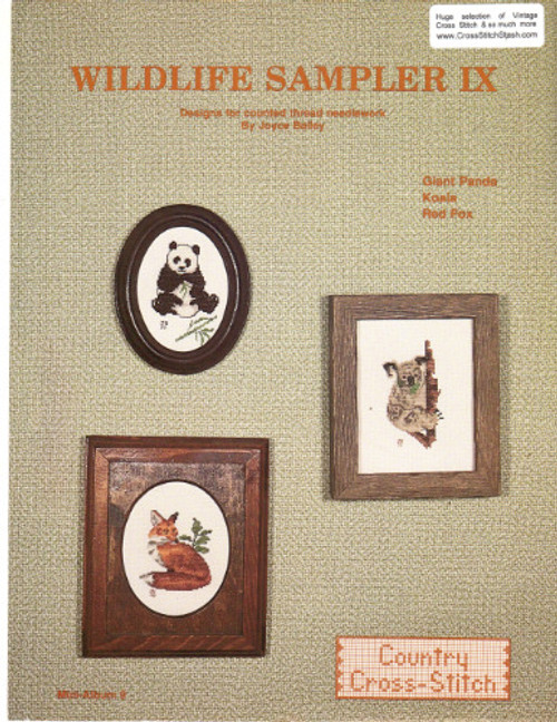 Country Cross Stitch WILDLIFE SAMPLER IX