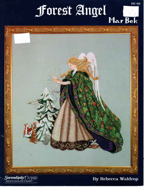 Serendipity Forest Angel MarBek Counted cross stitch pattern leaflet. Rebecca Waldrop