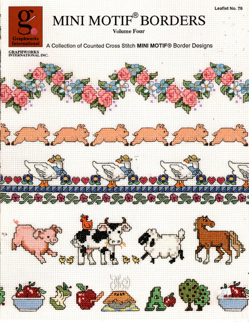 Graphworks Ltd. Mini Motifs Borders Volume 4 counted cross stitch pattern booklet
