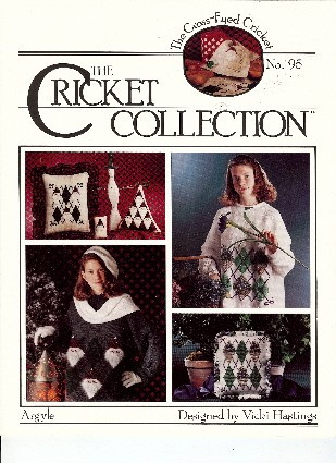 The Cross-Eyed Cricket Collection Argyle No. 95 counted cross stitch leaflet. Vicki Hastings. Argyle Santas, Tall Argyle, Argyle Baskets, Say Cheese