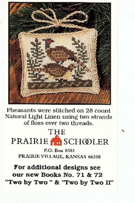 The Prairie Schooler PARTRIDGES mini promo card