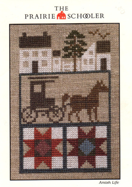 The Prairie Schooler Amish Life cross stitch card