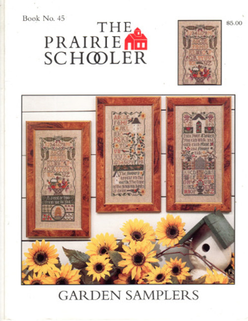 The Prairie Schooler Garden Samplers No. 45 cross stitch leaflet.