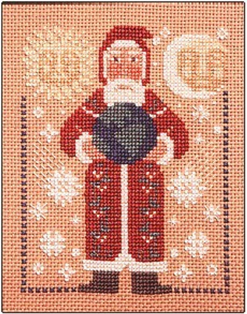 The Prairie Schooler Santa 1995 yearly counted cross stitch card