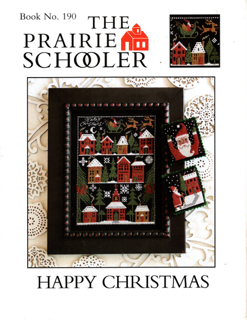 The Prairie Schooler Happy Christmas No. 190 cross stitch leaflet.