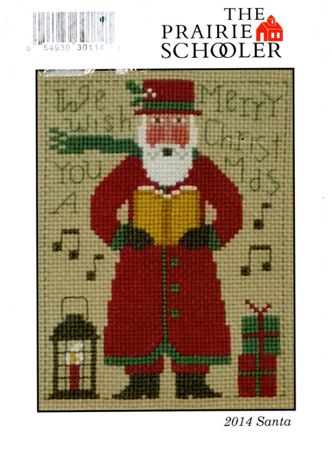 The Prairie Schooler Santa 2014 yearly counted cross stitch card