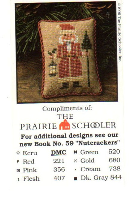 The Prairie Schooler SANTA NUTCRACKER mini promo card