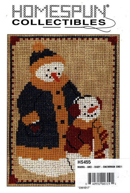 Homespun Collectibles Snowman and Lil Snowman Counted cross stitch chart Homespun Collectibles Snowman and Lil Snowman Counted cross stitch chart