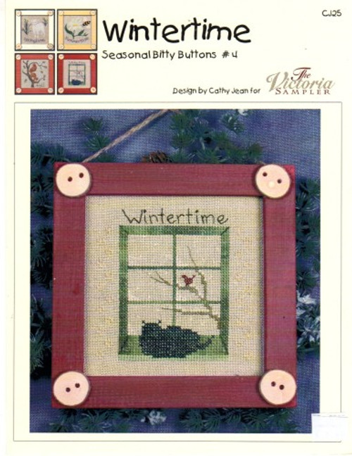 The Victoria Sampler WINTERTIME Seasonal Bitty Buttons #4 Cathy Jean