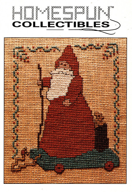 Homespun Collectibles Santa in Wagon Counted cross stitch chart Homespun Collectibles Santa in Wagon Counted cross stitch chart