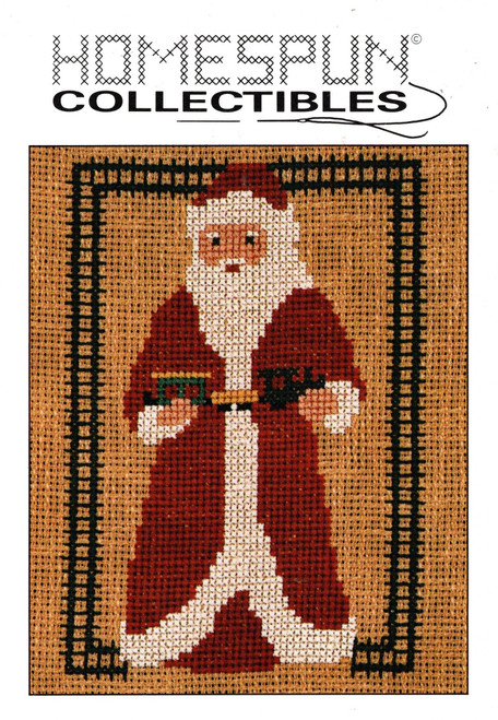 Homespun Collectibles Santa with Trains Counted cross stitch chart Homespun Collectibles Santa with Trains Counted cross stitch chart