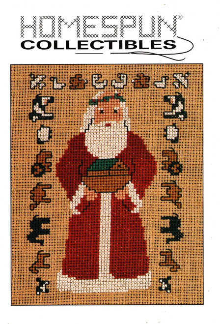 Homespun Collectibles Santa and Ark, animals Counted cross stitch chart Homespun Collectibles Santa and Ark, animals Counted cross stitch chart