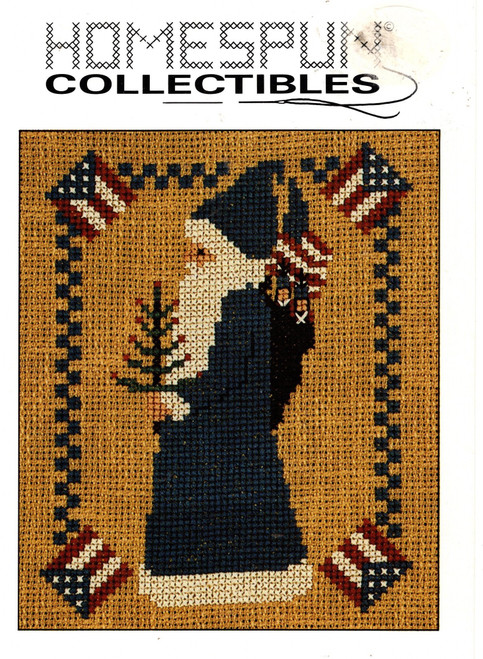 Homespun Collectibles Patriotic Santa Counted cross stitch chart Homespun Collectibles Patriotic Santa Counted cross stitch chart