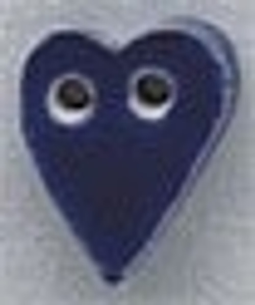 Mill Hill The Button Collection  Small Blue Folk Heart