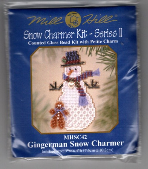 Mill Hill GINGERMAN SNOW CHARMER Snow Charmer Kit Series II