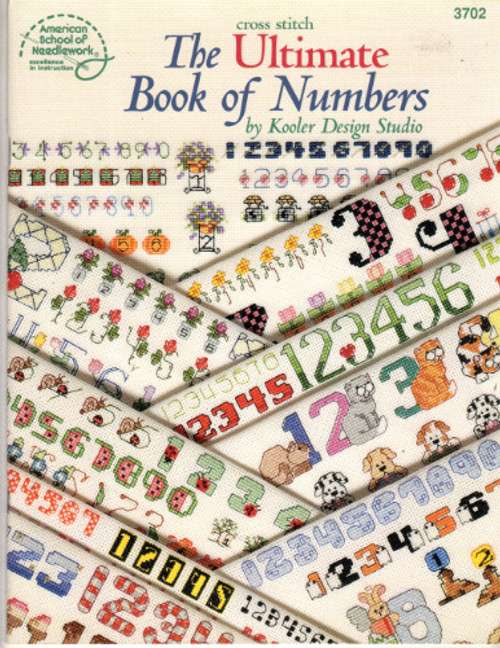 American School of Needlework The Ultimate Book of Numbers Counted Cross Stitch Pattern booklet.