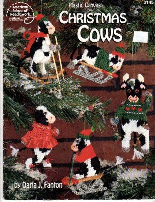 ASN Plastic Canvas CHRISTMAS COWS Darla J Fanton