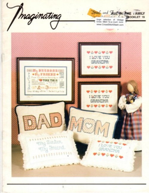 Imaginating All in the Family cross stitch booklet.