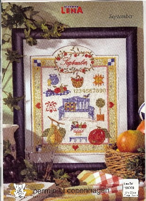 Permin of Copenhagen 12 MONTHS IN CROSS STITCH September