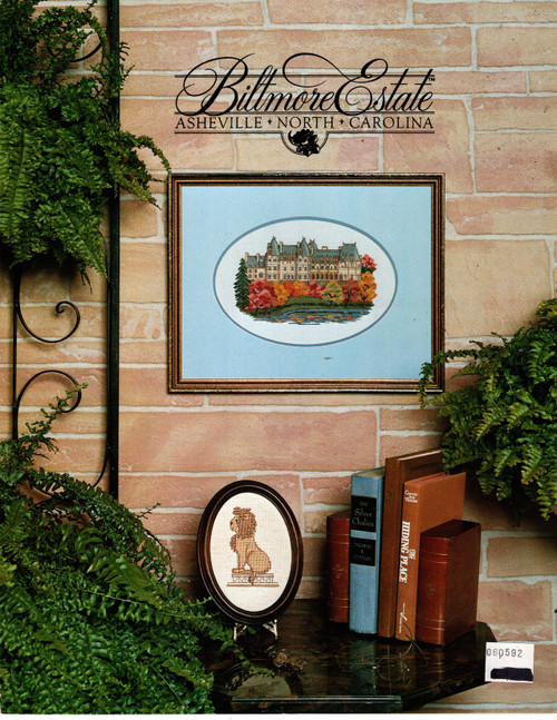 Mary Frances Designs Biltmore Estate Asheville North Carolina counted cross stitch leaflet. Includes Biltmore House as seen from lagoon, Lion Mary Frances Designs Biltmore Estate Asheville North Carolina counted cross stitch leaflet. Includes Biltmore House as seen from lagoon, Lion
