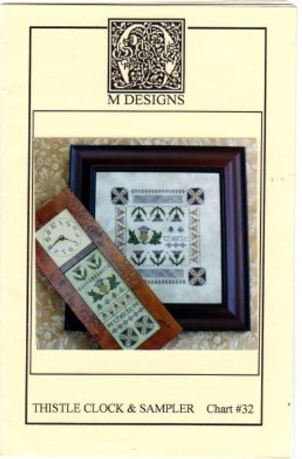 M Designs THISTLE CLOCK & SAMPLER