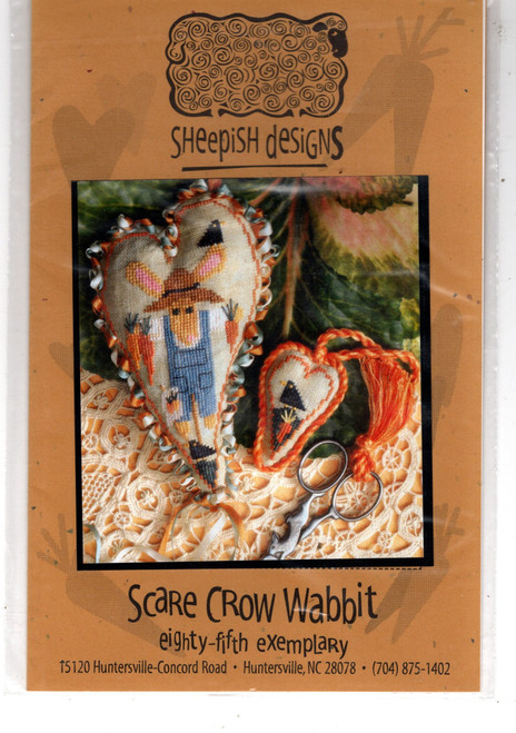 Sheepish Designs Scare Crow Wabbit Eighty-fifth Exemplary Cross Stitch Pattern chartpack.