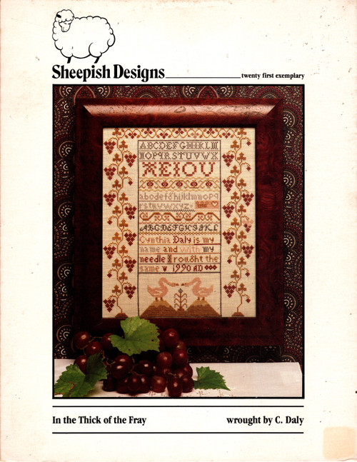 Sheepish Designs In the Thick of the Fray Twenty-first Exemplary Counted Cross Stitch Pattern leaflet Sheepish Designs In the Thick of the Fray Twenty-first Exemplary Counted Cross Stitch Pattern leaflet