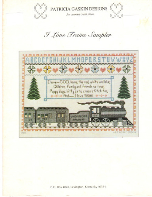 Patricia Gaskin Designs I LOVE TRAINS SAMPLER