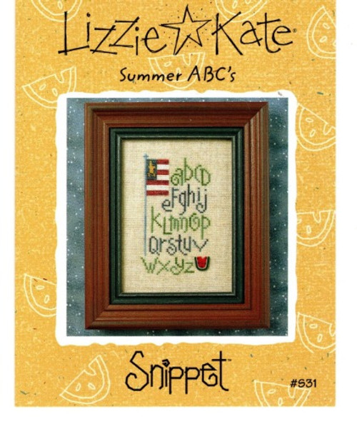 Lizzie Kate Summer ABC's Snippet #S31 counted cross stitch pattern Lizzie Kate Summer ABC's Snippet #S31 counted cross stitch pattern