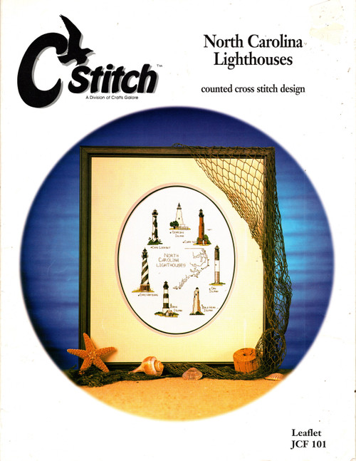 C Stitch North Carolina Lighthouses counted Cross Stitch Pattern leaflet. Ocracoke Island, Cape Lookout, Cape Hatteras, Bodie Island, Bald Head Island, Oak Island, Currituck C Stitch North Carolina Lighthouses counted Cross Stitch Pattern leaflet. Ocracoke Island, Cape Lookout, Cape Hatteras, Bodie Island, Bald Head Island, Oak Island, Currituck