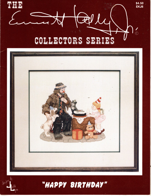 Designs by Judith Lynn Emmett Kelly Jr Happy Birthday Counted Cross Stitch Pattern leaflet Designs by Judith Lynn Emmett Kelly Jr Happy Birthday Counted Cross Stitch Pattern leaflet
