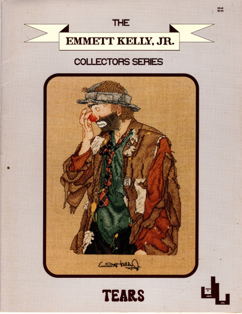 Designs by Judith Lynn EMMETT KELLY JR Tears Counted Cross Stitch Pattern leaflet